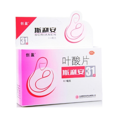 斯利安 叶酸片 31片的封面